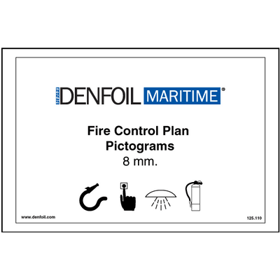 Fire control symbols 8mm - Self Adhesive Vinyl - 8 x 8 mm