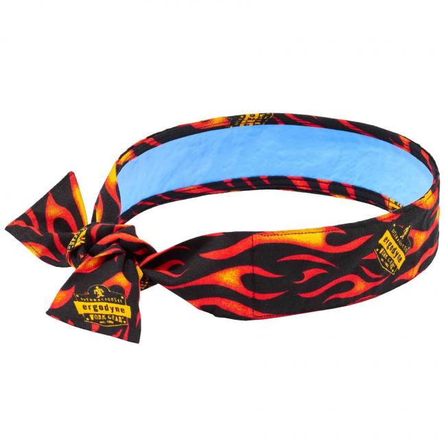 Chill-Its 6700CT - Pandebånd, bandana med PVA-køleteknologi, bindes lukket Flames