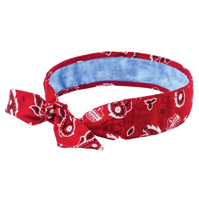 Chill-Its 6700CT - Pandebånd, bandana med PVA-køleteknologi, bindes lukket Red Western