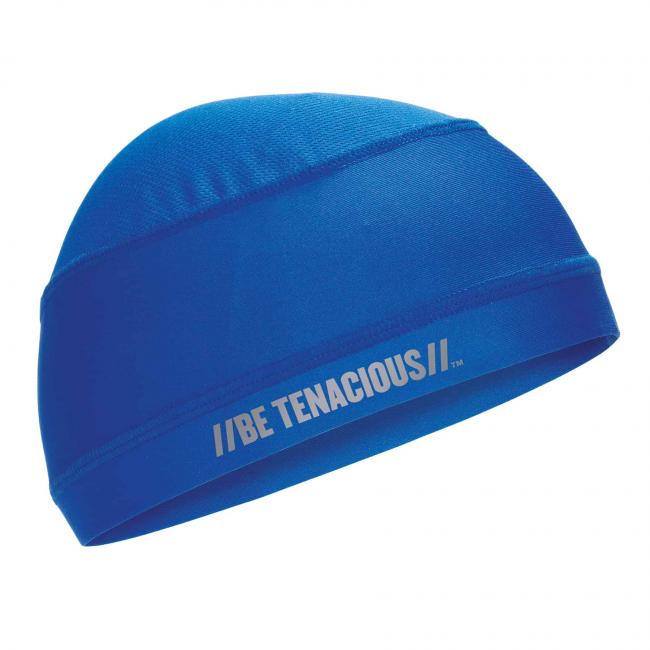 Chill-its 6632 kølende scullcap - teknisk strikket tekstil, one size Blå