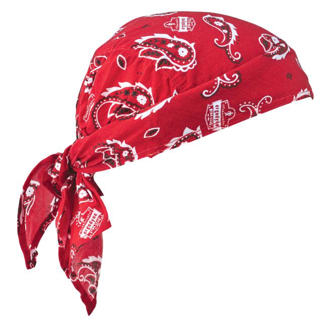 Chill-Its 6710CT kølende bandana trekants hat, PVA kølingsteknologi, binde lukning Red Western