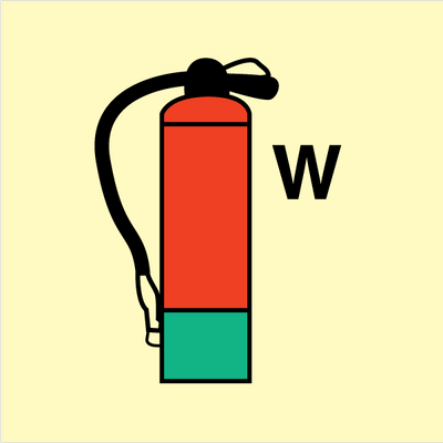 Fire Extinguisher W, 150 x 150 mm