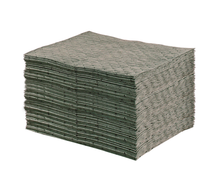 78 Liter 286 g/m2 smelteblæst Grå absorberende Pads, Enkelt Laminering 40cm x 50cm (16 "x 20") 100 ark