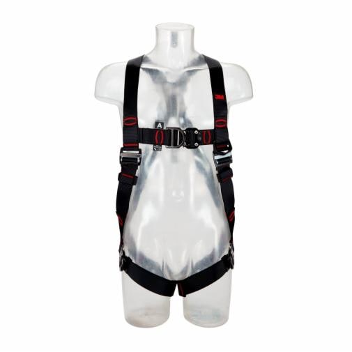 3M&trade; PROTECTA® E200 Standard vest style 2-punkt sele (ryg, bryst) og lanyard holder, EN 361, Quick connect spænder XLarge