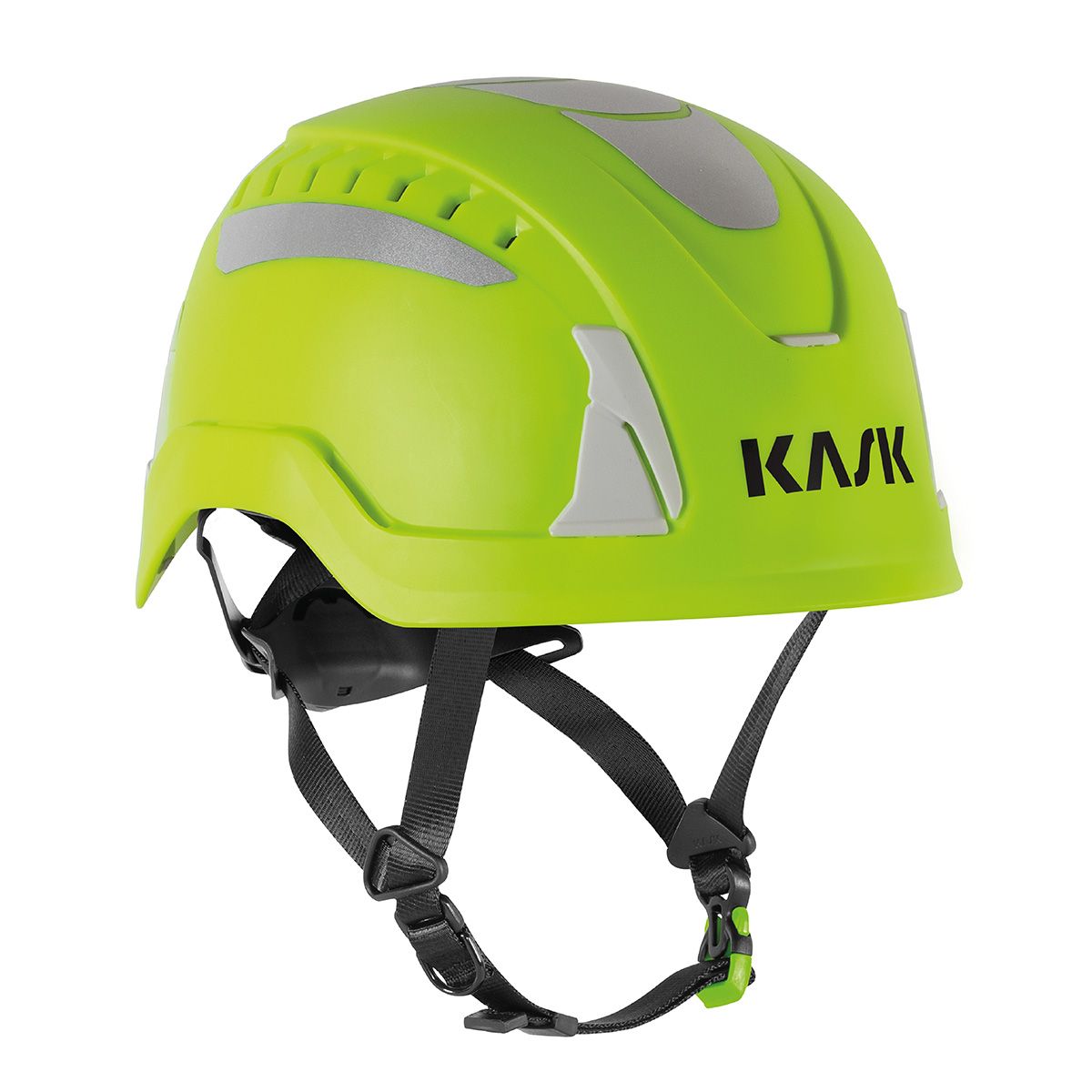 KASK PRIMERO AIR med HI VIZ - sikkerhedshjelm med forbedrede egenskaber og ekstra visibilitet Gulgrøn