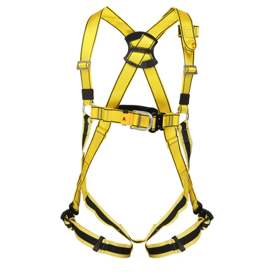 BIGBEN® Deluxe Quick Release 2-punkts H-sele med komfortelastiske benstropper, faldsikringssele til hele kroppen til tagdækning og stillads, godkendt