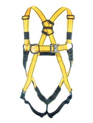 BIGBEN® BIGGUY Deluxe Comfort Plus Quick Release 2-punkts H-sele med komfortelastiske benstropper, faldsikringssele til hele kroppen til tagdækning og