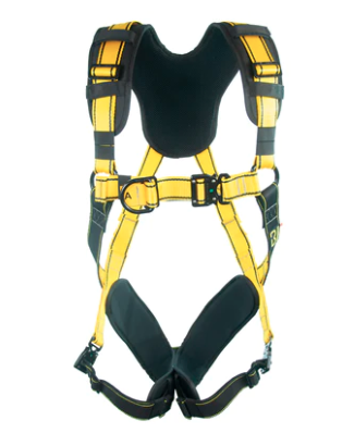 BIGBEN® BIGGUY Deluxe Comfort Plus Padded Quick Release 2-punkts H-sele med komfortelastiske benstropper, faldsikringssele til hele kroppen til tagdæk