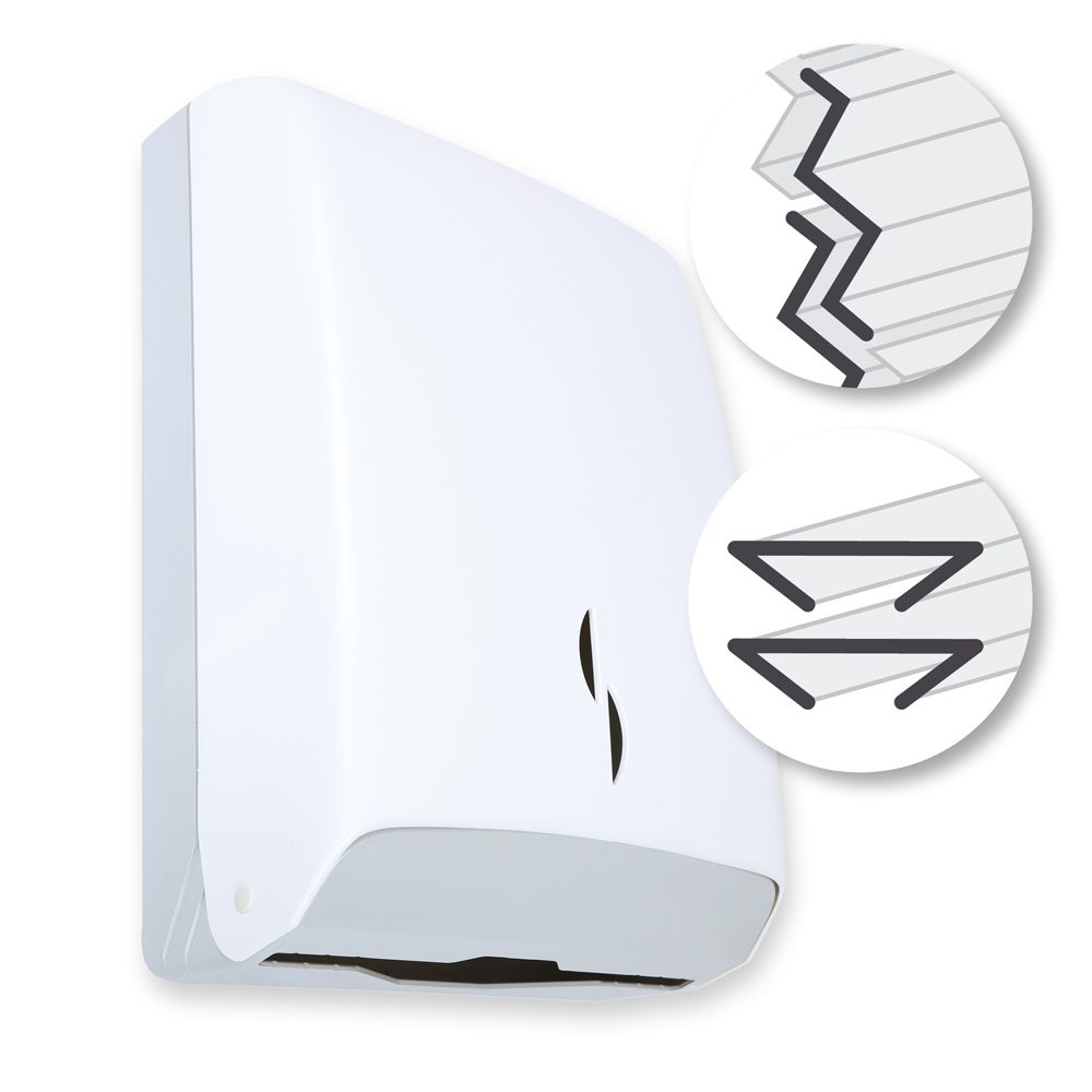 Foldet papirdispenser Simply Eco | plast 888361