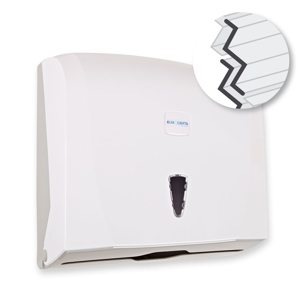 Papirhåndklæde serviet dispenser "Interfold" | Plast 88838