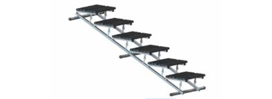 Kee Walk trinmodul gangsti til tag 3 meter, Nylon med galvaniserede fastgørelser, 15-25 grader
