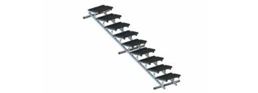 Kee Walk trinmodul gangsti til tag 3 meter, Nylon med fastgørelser af rustfrit stål, 25-35 grader