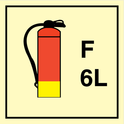 Foam Extinguisher - 6 L, 150 x 150 mm
