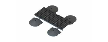 Kee Walk fritstående modul gangsti til tag 1,5-3 meter og 0-5 grader hældning og vindstyrke op til 42 m/s 1.5 meter, Nylon med galvaniserede fastgørel