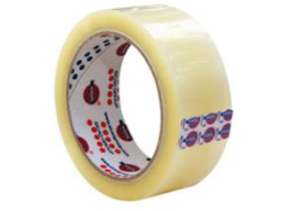 Pakketape 50 mm bred, 66 m lang, klar eller brun Klar