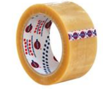 Pakketape i PVC, 50 mm bred, 66 m lang, klar