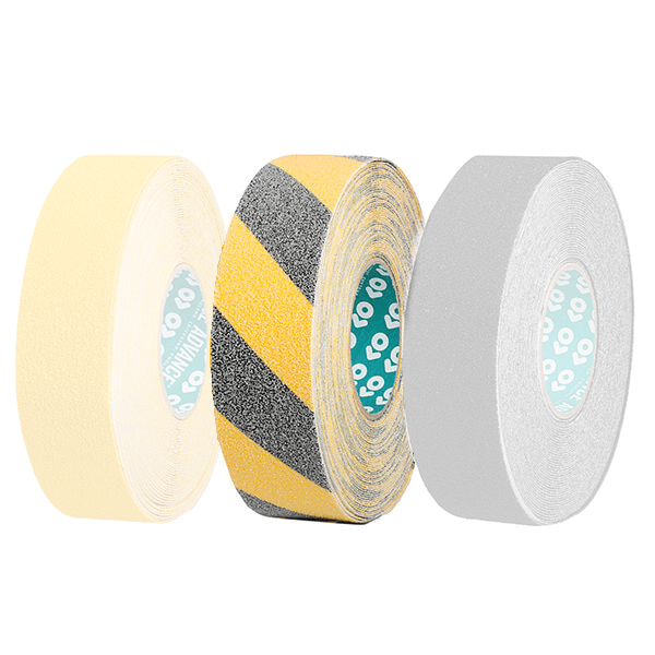 Skridsikker tape 50 mm bred x 18 m lang, TAT2000 til udendørs brug Gul-sort