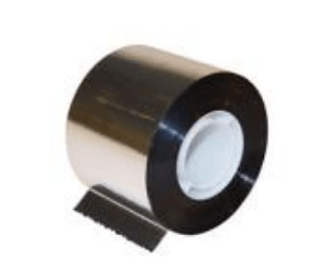 Metalliseret tape, kasse med 96 stk. - 50 mm bred og 2 forskellig længder, 1" kerne, T28M 30 meter