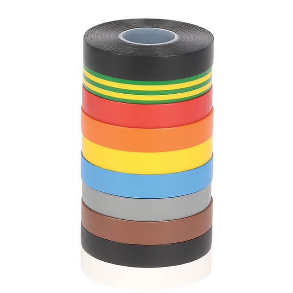 Vinyl isoleringstape, kvalitets PVC elektrisk isoleringstape fås i 12 forskellige farver, 15 mm bred x 10 m lang Gul