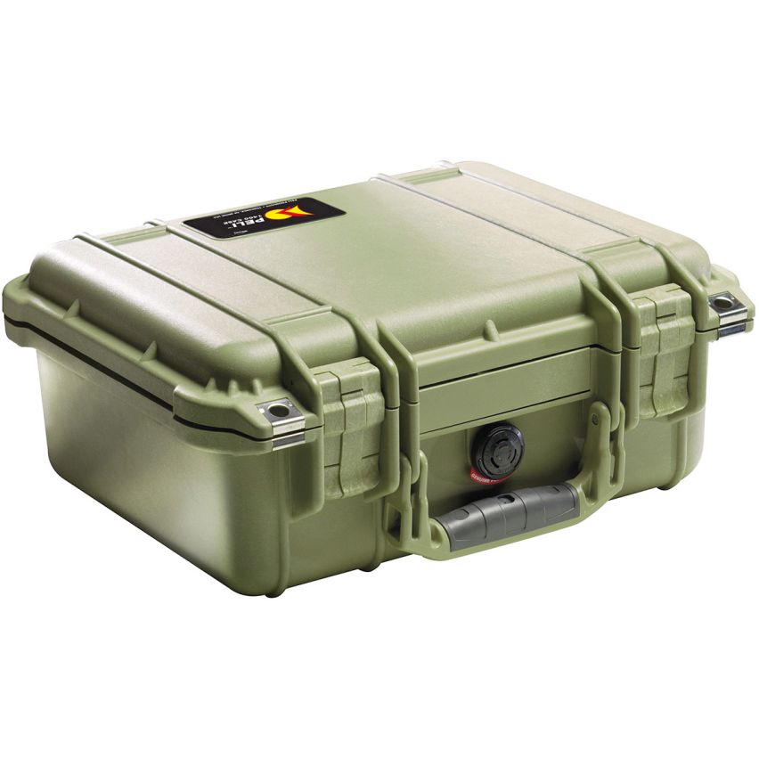 PELI&trade;1400 Case tom (301 x 228 x 131 mm) Mørkegrøn