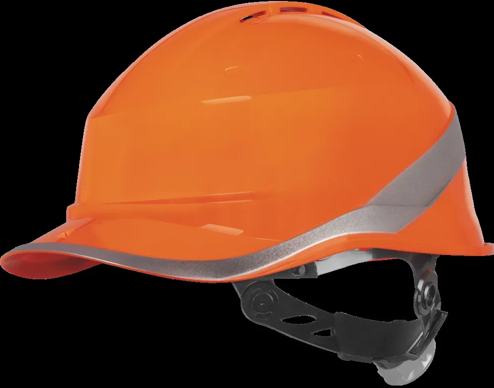 Vendbar sikkerhedshjelm med skygge, Delta Plus DIAMOND VI WIND Orange