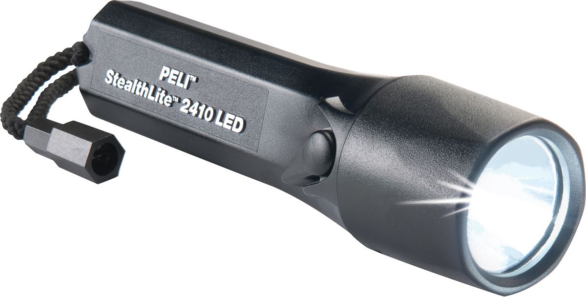 PELI&trade; 2410 STEALTHLITE ZONE 0 LED lygte, sort