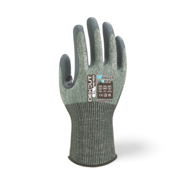 WG-1885 wonder grip DEXCUT Smidig 18 gauge skærefast Cut D montagehandske med touch - ip 9 - L