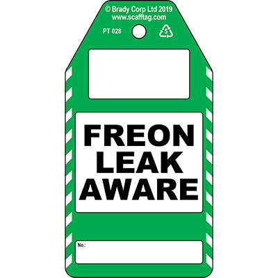 Freon Leak Aware tag
