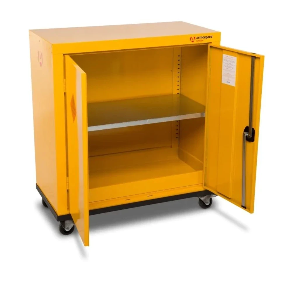 Safestor Mobile Large mobilt kemiskab på hjul, 910 mm x 470 mm x 1010mm