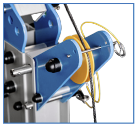 Sheave bracket, Winch Set-Up for PORTA DAVIT QUANTUM