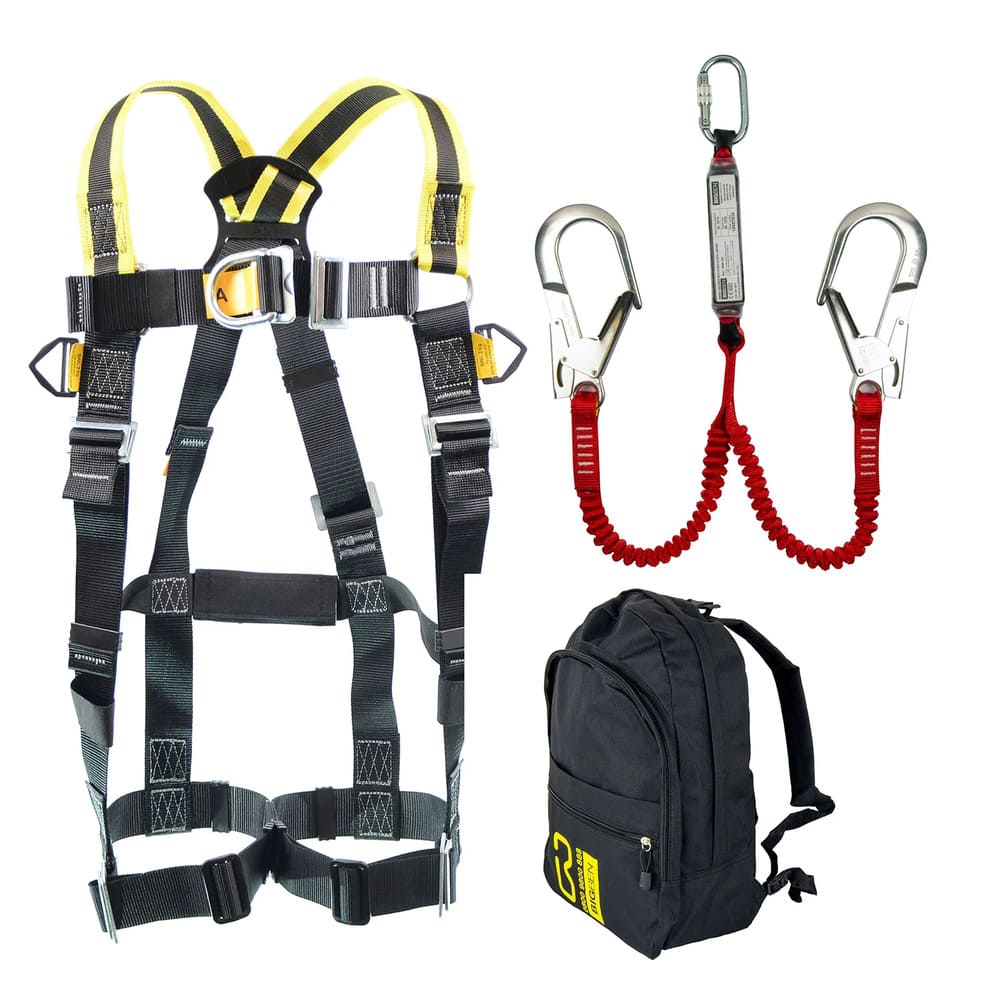 BIGBEN® Rygsæk med HA-Design faldsikringssæt med dobbelt elastisk lanyard