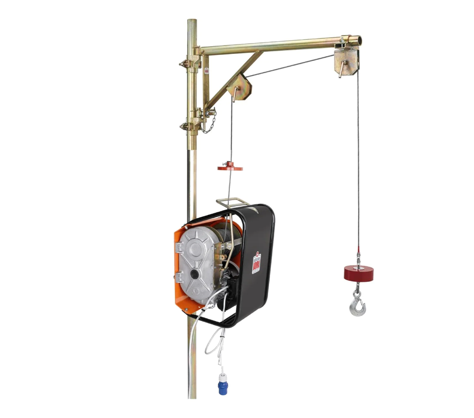 Leachs Elektrisk Stilladsløfter 200kg - 110V/220V, 50/60Hz, 2x30m Kabel