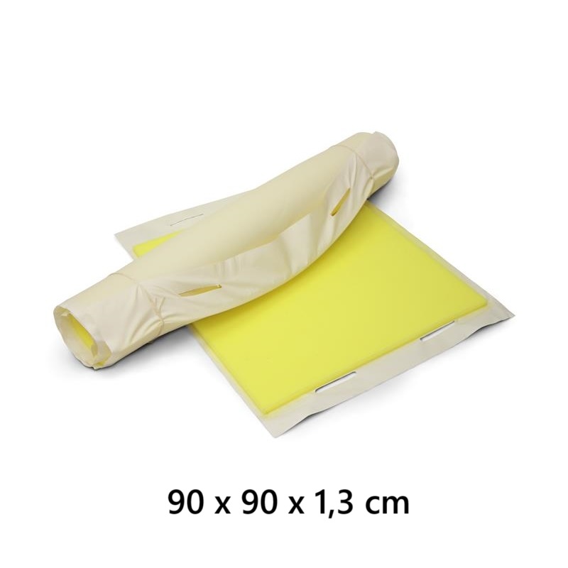 Premium ekstra kraftig afløbsbeskyttelse, resistent over for olie vand og de fleste kemikalier 90 x 90 x 1,3 cm vægt 8,4 kg, Kloakbeskyttelse RPDC 90
