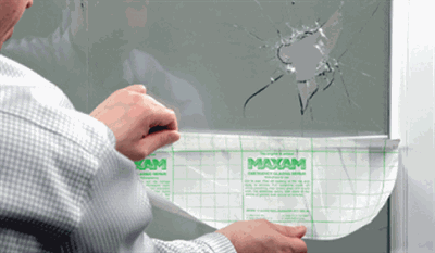 Glas Repair Film 1 x 15 meter - beskyttelsesfilm til skadet glas