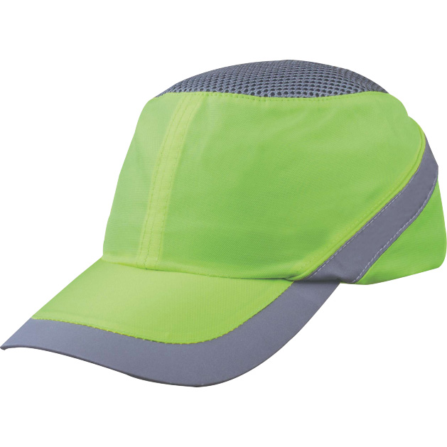 AIR COLTAN bump cap, med lang skygge (7 cm) og ventileret top kan indstilles til str. 55-62 Fluoriserende grøn