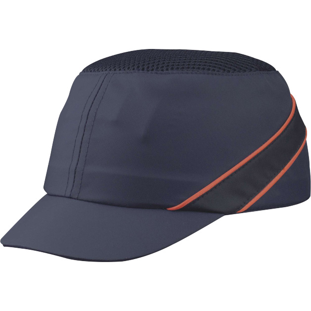 AIR COLTAN bump cap, med mellemlang skygge (5 cm)og ventileret top kan indstilles til str. 55-62 Blå-orange