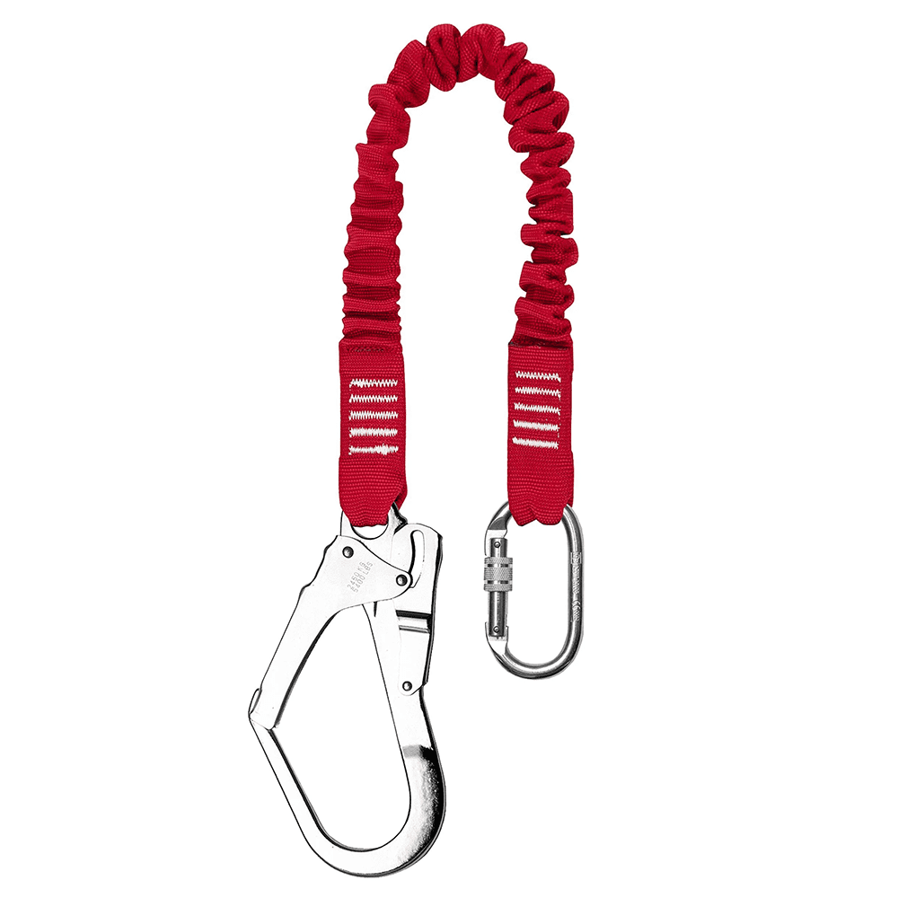BIGBEN elastisk lanyard med karabin og stilladskrog, fås i 4 forskellige længder 150 cm
