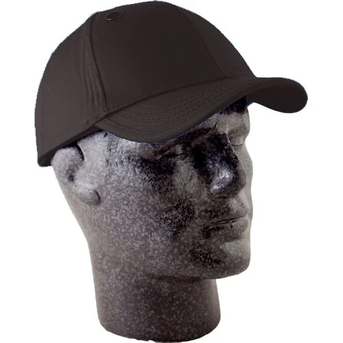 Sikkerheds bump cap, baseball kasket med sikkerhed, fås i 7 farver Sort