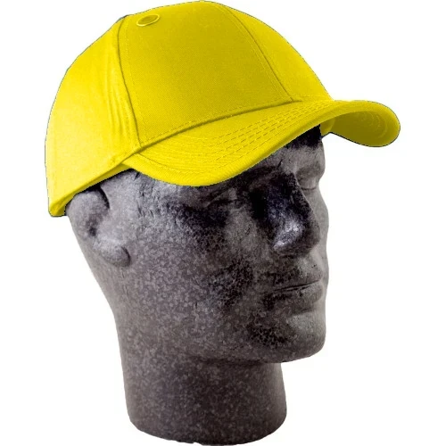 Sikkerheds bump cap, baseball kasket med sikkerhed, fås i 7 farver Gul