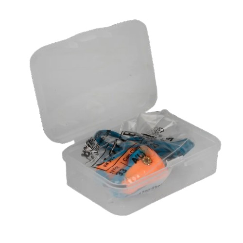 Laser Trak Howard Leight 3301167 sporbare faconstøbte ørepropper i lille æske, PU skum in-ear med snor SNR 35 dB