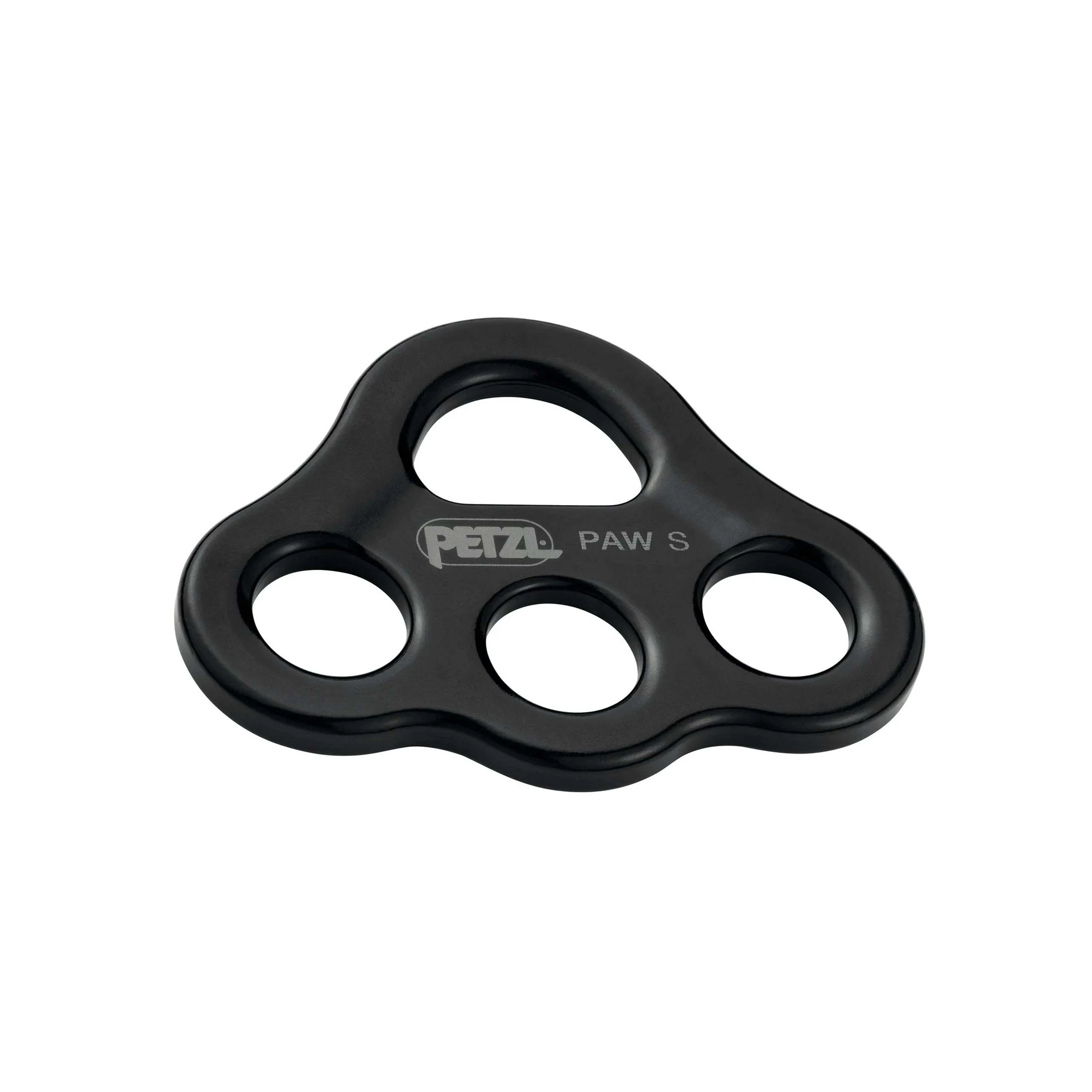 Petzl Paw, poteformet rigging plade i sort