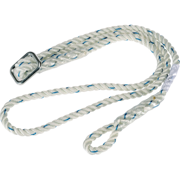 DeltaPlus EX021 - Positioneringslanyard for enkel og effektiv justering 1,1 meter til 1-2 m lanyard -