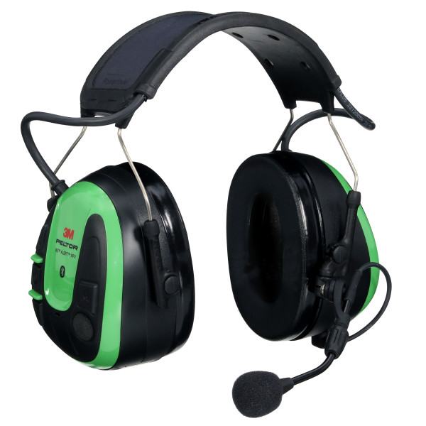 3M PELTOR WS ALERT XPV Høreværn solcelledrevet med Headset App, Grøn, Hovedbøjle, MultiPoint Bluetooth