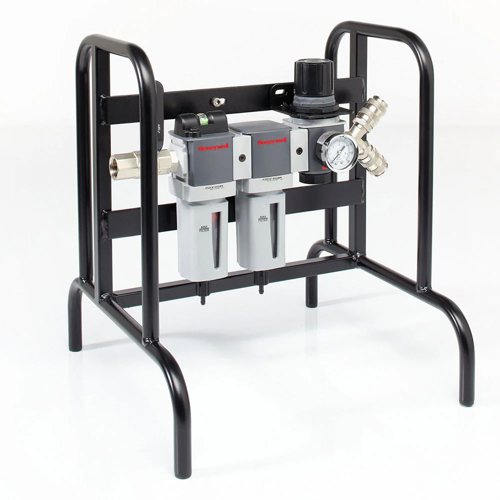 Honeywell Clearflow 3 filtersystem til Airvisor, med transportabel stativ og to CEJN tilkoblinger