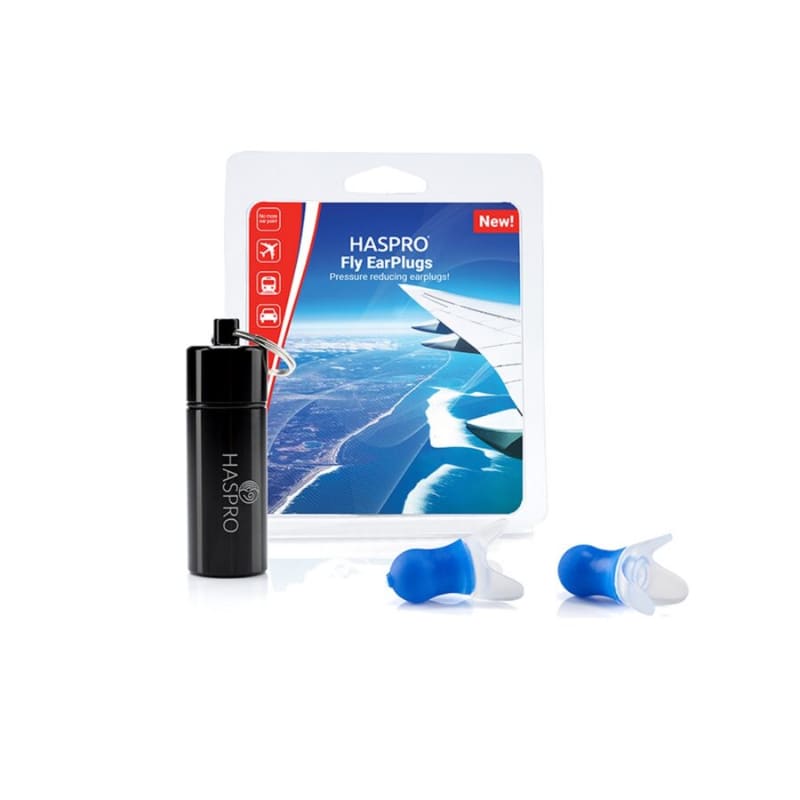 Haspro Fly Universal silikone øreprop til reduktion af trykket i øret når du flyver, støjreducerende
