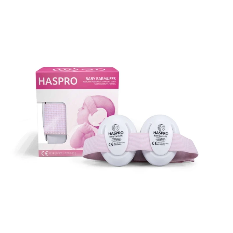 HASPRO BABY Høreværn, støjreducerende høreværn til børn, dæmpning på 23 dB Pink
