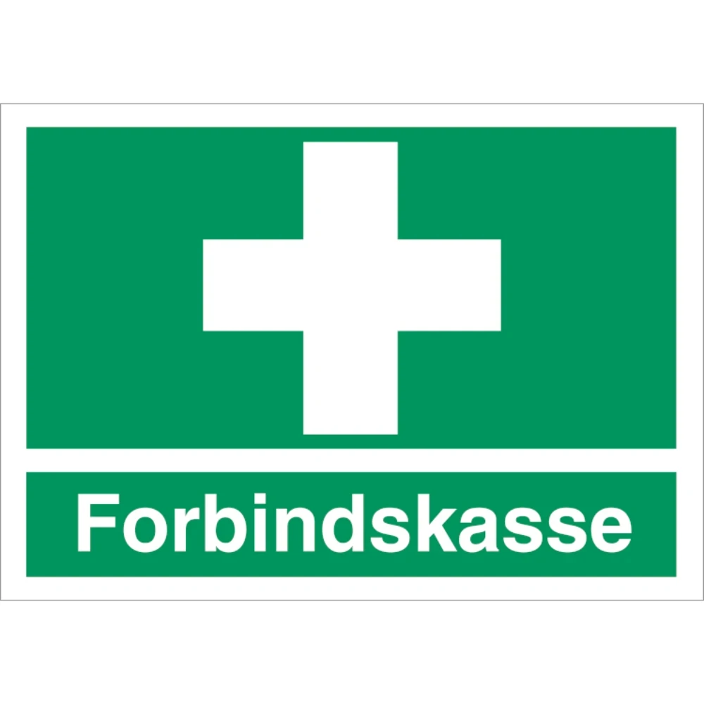 Forbindskasse, henvisningsskilt, selvklæbende folie 148x105 mm (A6)