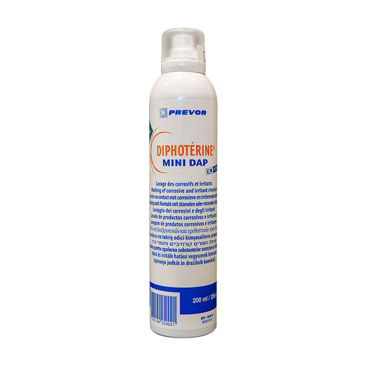 Diphoterine Mini mod kemiske brandskader, Mini-Dap Spray 200ml