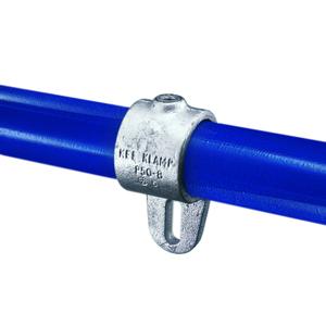 Hængselsled med slidshul, forskudt, han - fitting P50, 48,3mm, Kee Clamp galvaniseret rørfitting