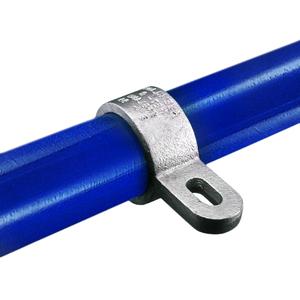 Hængselsled med slidshul, han - fitting P57, 48,3mm, Kee Clamp galvaniseret rørfitting